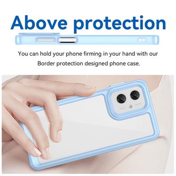 Motorola Moto G55 Anti-Shock Hybrid Cover - Blå