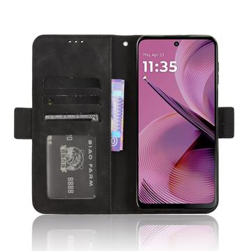 Motorola Moto G55 Kortholder Pung Etui - Sort