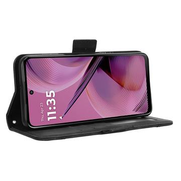 Motorola Moto G55 Kortholder Pung Etui - Sort