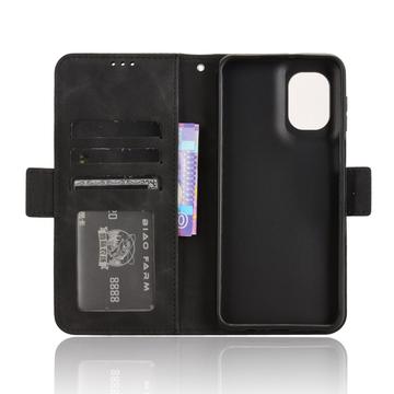 Motorola Moto G55 Kortholder Pung Etui - Sort
