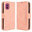 Motorola Moto G55 Kortholder Pung Etui - Pink