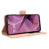 Motorola Moto G55 Kortholder Pung Etui - Pink