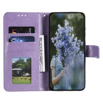 Motorola Moto G55 Mandala Serie Pung Etui - Lilla