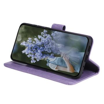 Motorola Moto G55 Mandala Serie Pung Etui - Lilla