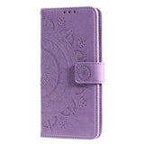 Motorola Moto G55 Mandala Serie Pung Etui - Lilla