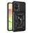 Motorola Moto G55 Roterende Ring Hybrid Cover med Kameraskjold - Sort