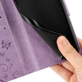 Motorola Moto G56 Butterfly Series Flip Cover med Pung - Violet