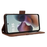 Motorola Moto G56 Kortholder Pung Etui - Brun