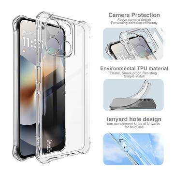 Motorola Moto G56 Imak Faldsikkert TPU Cover - Gennemsigtig