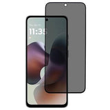 Motorola Moto G56 Privacy Full Cover Hærdet Glas Skærmbeskytter - Sort Kant