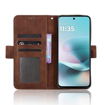 Motorola Moto G67 Power/G57 Power/G57 Kortholder Pung Etui - Brun