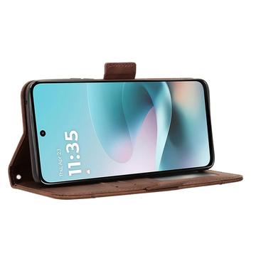 Motorola Moto G67 Power/G57 Power/G57 Kortholder Pung Etui - Brun