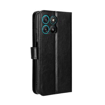 Motorola Moto G67 Power/G57 Power/G57 Pung Etui med Stativ - sort