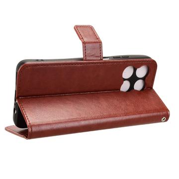Motorola Moto G67 Power/G57 Power/G57 Pung Etui med Stativ - Brun
