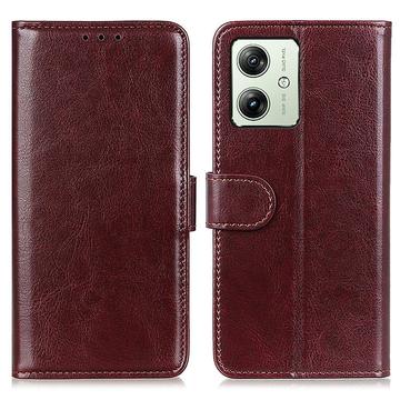 Motorola Moto G64 Pung med Magnetisk Lukning - brun