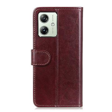 Motorola Moto G64 Pung med Magnetisk Lukning - brun