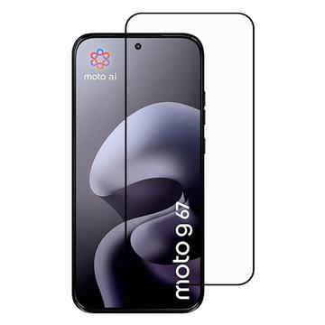 Motorola Moto G67 Skærmbeskyttelse Hærdet Glas - Full Fit - 9H - Sort kant