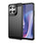 Motorola Moto G67 Power/G57 Power/G57 Børstet TPU Cover - Karbonfiber - Sort