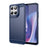 Motorola Moto G67 Power/G57 Power/G57 Børstet TPU Cover - Karbonfiber - blå