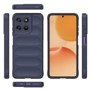 Motorola Moto G67 Power Rugged TPU Cover - Mørkeblå
