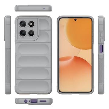 Motorola Moto G67 Power Rugged TPU Cover - Lysegrå