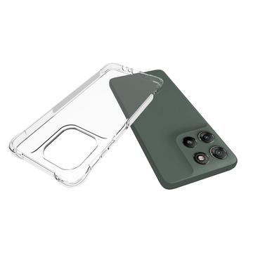 Motorola Moto G67 Power Stødsikkert Silikone Cover - Gennemsigtig
