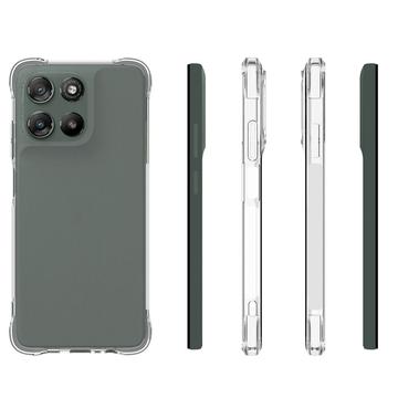 Motorola Moto G67 Power Stødsikkert Silikone Cover - Gennemsigtig