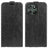Motorola Moto G67 Power Vertikal Flip Etui med Kortholder - Sort