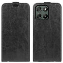 Motorola Moto G67 Power Vertikal Flip Etui med Kortholder - Sort
