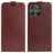 Motorola Moto G67 Power Vertikal Flip Etui med Kortholder - Brun