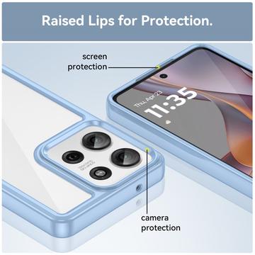 Motorola Moto G75 Anti-Shock Hybrid Cover - Blå