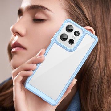 Motorola Moto G75 Anti-Shock Hybrid Cover - Blå