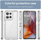 Motorola Moto G75 Anti-Shock Hybrid Cover - Gennemsigtig