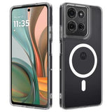 Motorola Moto G75 Hybrid Cover - MagSafe Kompatibel - Gennemsigtig