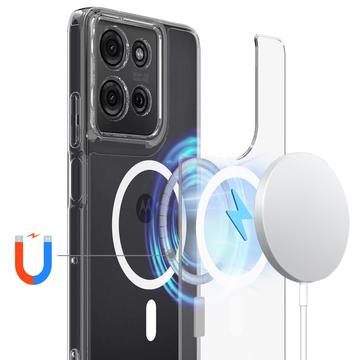 Motorola Moto G75 Hybrid Cover - MagSafe Kompatibel - Gennemsigtig