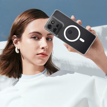 Motorola Moto G75 Hybrid Cover - MagSafe Kompatibel - Gennemsigtig