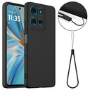 Motorola Moto G75 Liquid Silikone Cover - MagSafe Kompatibel - Sort