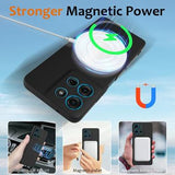 Motorola Moto G75 Liquid Silikone Cover - MagSafe Kompatibel - Sort