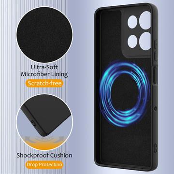 Motorola Moto G75 Liquid Silikone Cover - MagSafe Kompatibel - Sort