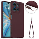 Motorola Moto G75 Liquid Silikone Cover - MagSafe Kompatibel - Vinrød