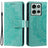 Motorola Moto G75 Mandala Series Etui med Pung - Grøn