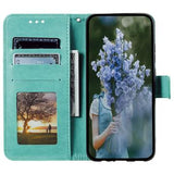 Motorola Moto G75 Mandala Series Etui med Pung - Grøn