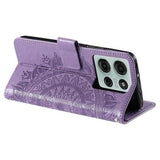 Motorola Moto G75 Mandala Series Etui med Pung - Lilla