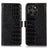 Motorola Moto G77/G67 Crocodile Series Læderpung med RFID - Sort