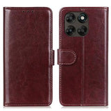 Motorola Moto G77/G67 Pung Etui med Stativ - Brun
