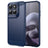 Motorola Moto G77/G67 Børstet TPU Cover - Karbonfiber - blå
