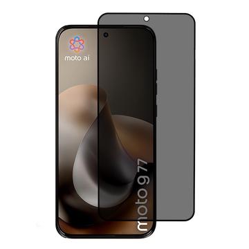 Motorola Moto G77 Privacy Full Cover Skærmbeskytter Hærdet Glas - Sort Kant