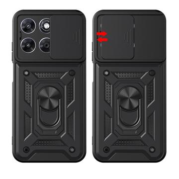 Motorola Moto G77/G67 Tech-Protect CamShield Pro Cover - sort