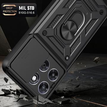 Motorola Moto G77/G67 Tech-Protect CamShield Pro Cover - sort