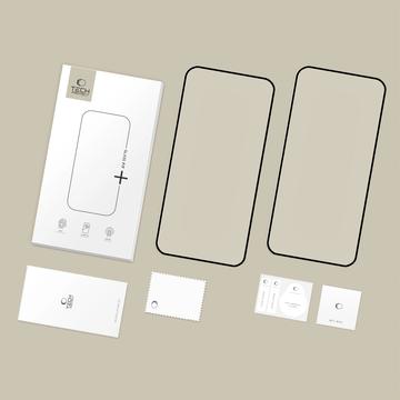 Motorola Moto G77/G67 Tech-Protect Glass Fit+ Skærmbeskyttelse Hærdet Glas - 2 stk. - Sort